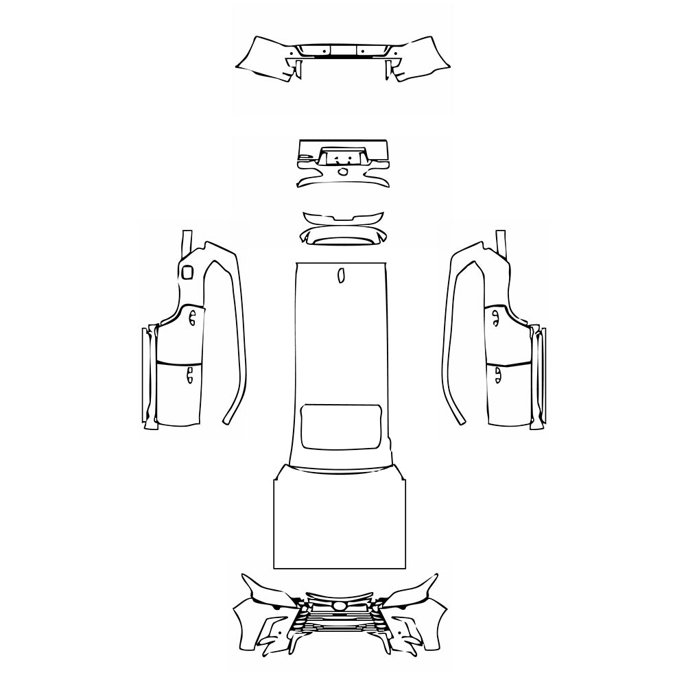 Pre-Cut PPF Lexus LX Luxury 2016 - PPF-Kits