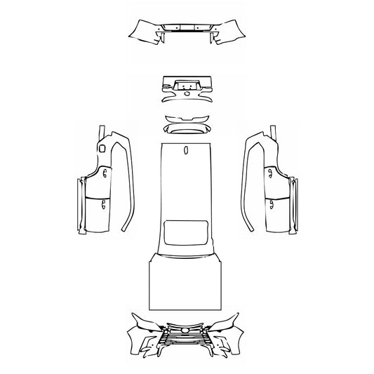 Pre-Cut PPF Lexus LX Luxury 2021 - PPF-Kits