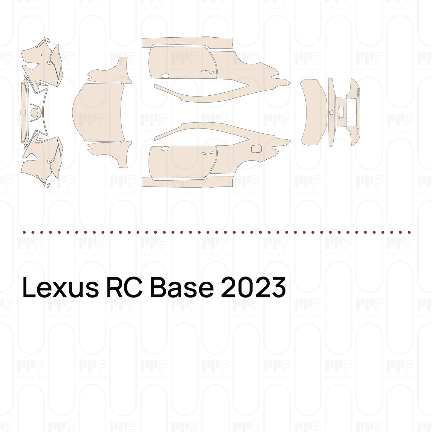 Pre-Cut PPF Lexus RC Base 2023