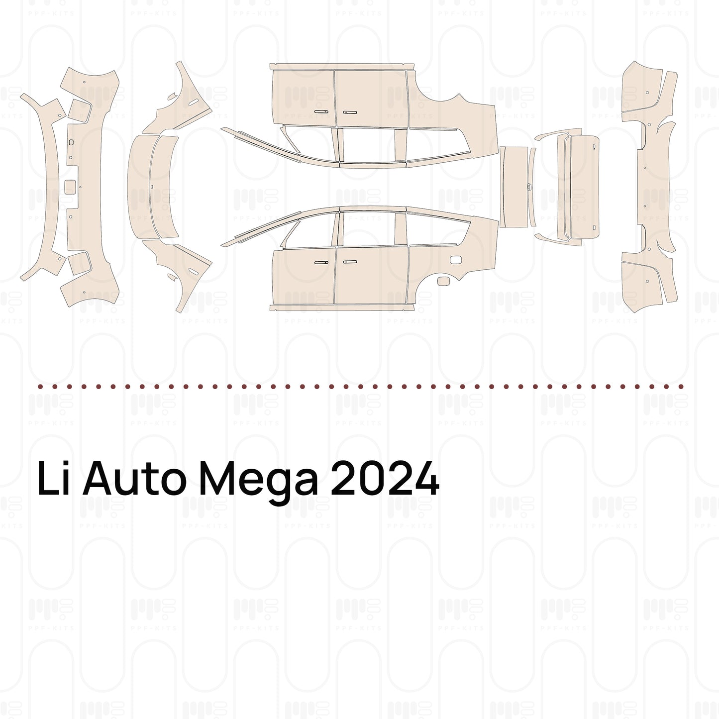 Pre-Cut PPF Li Auto Mega 2024