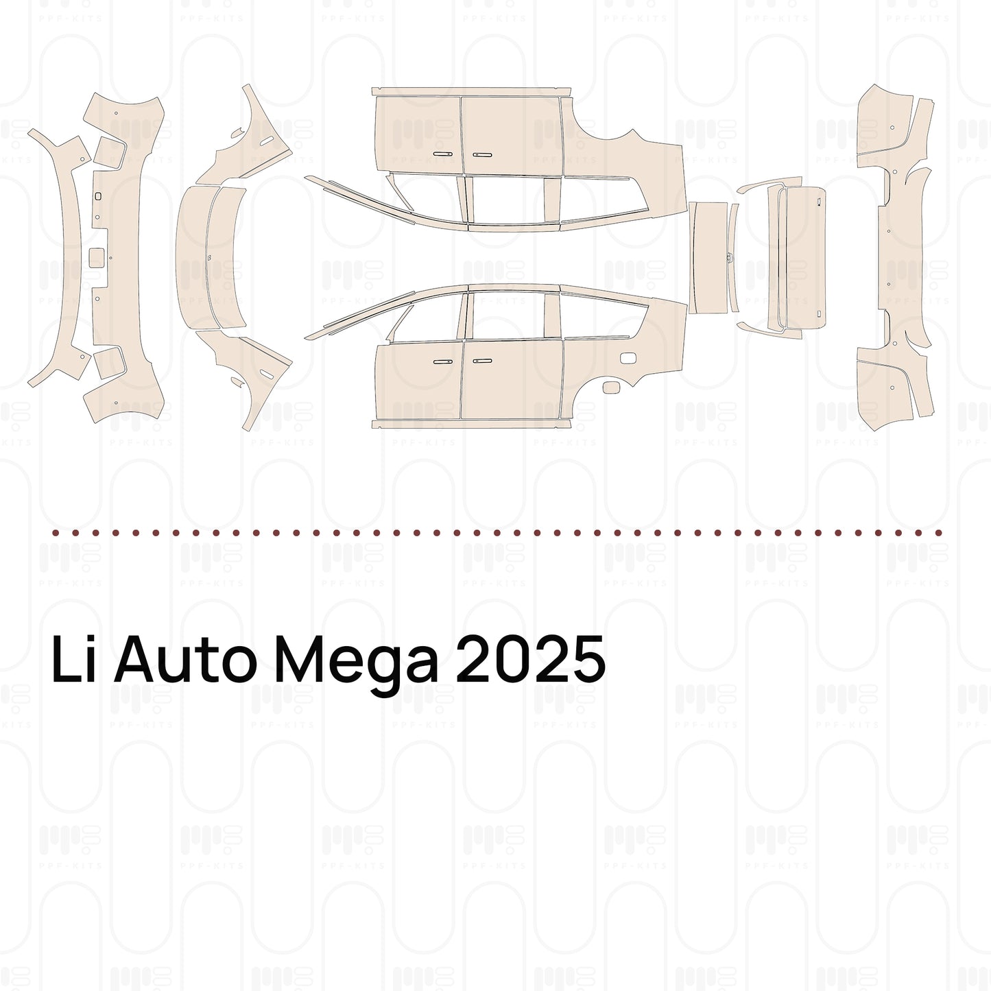Pre-Cut PPF Li Auto Mega 2025