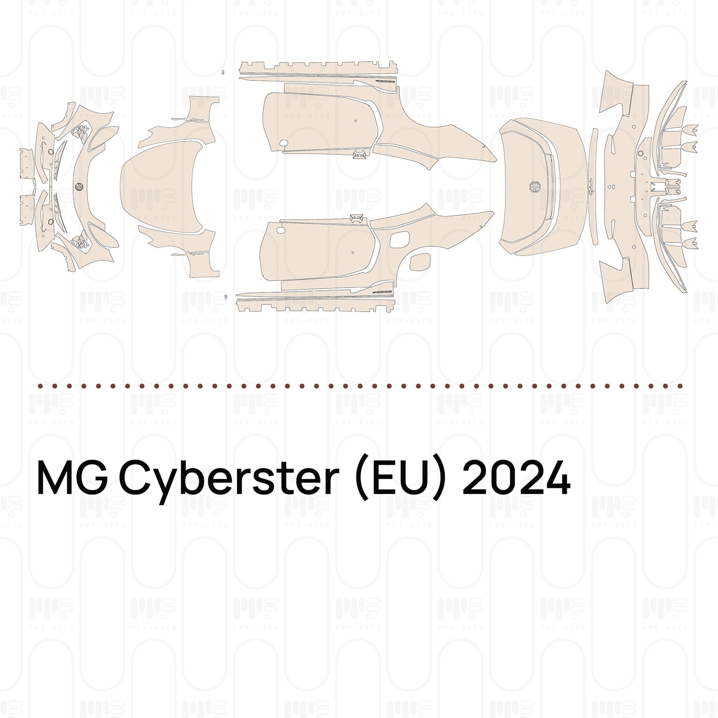 Pre-Cut PPF MG Cyberster (EU) 2024