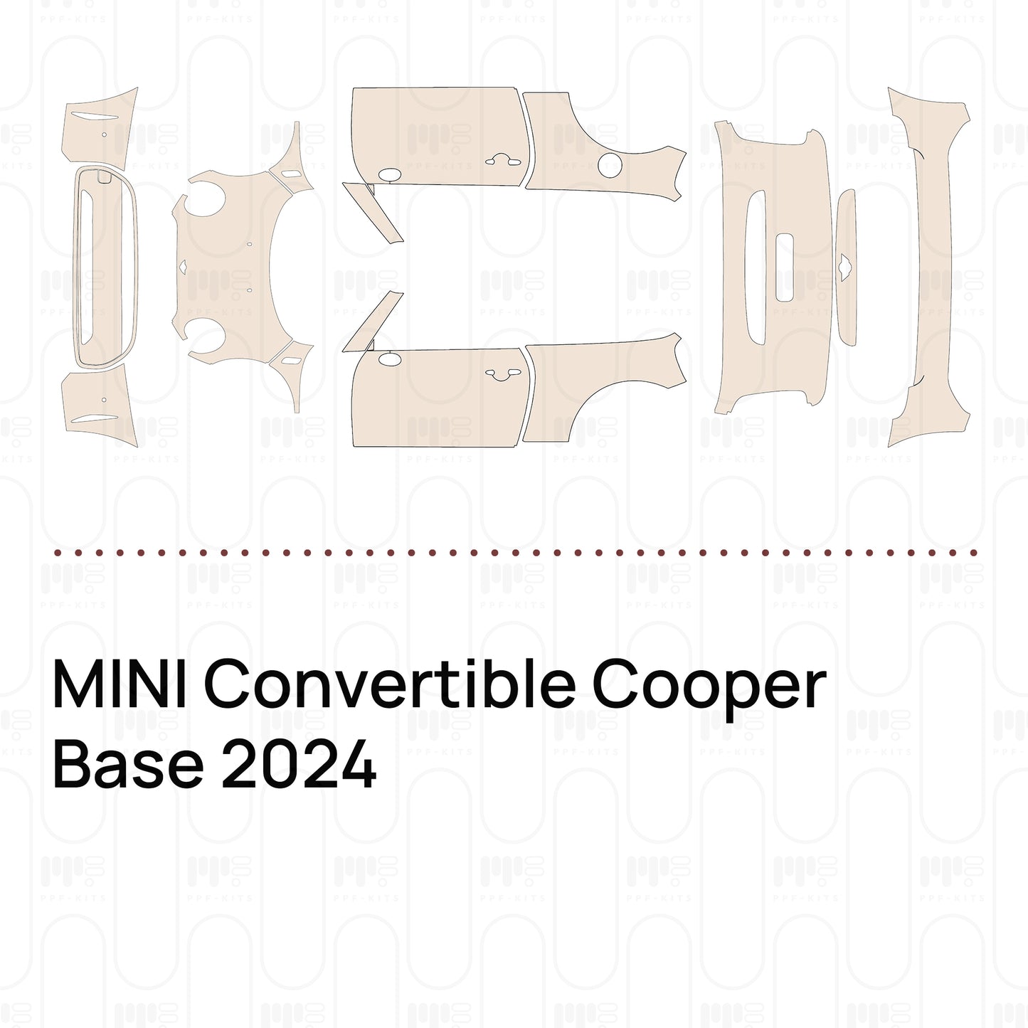 Pre-Cut PPF MINI Convertible Cooper Base 2024