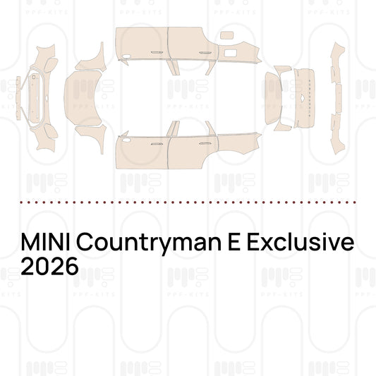 MINI Countryman E Exclusive 2026 – Pellicola protettiva PPF pretagliata
