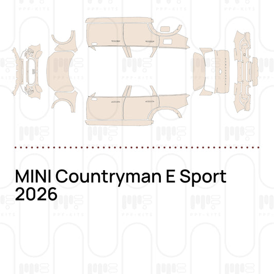 MINI Countryman E Sport 2026 – Pellicola protettiva PPF pretagliata