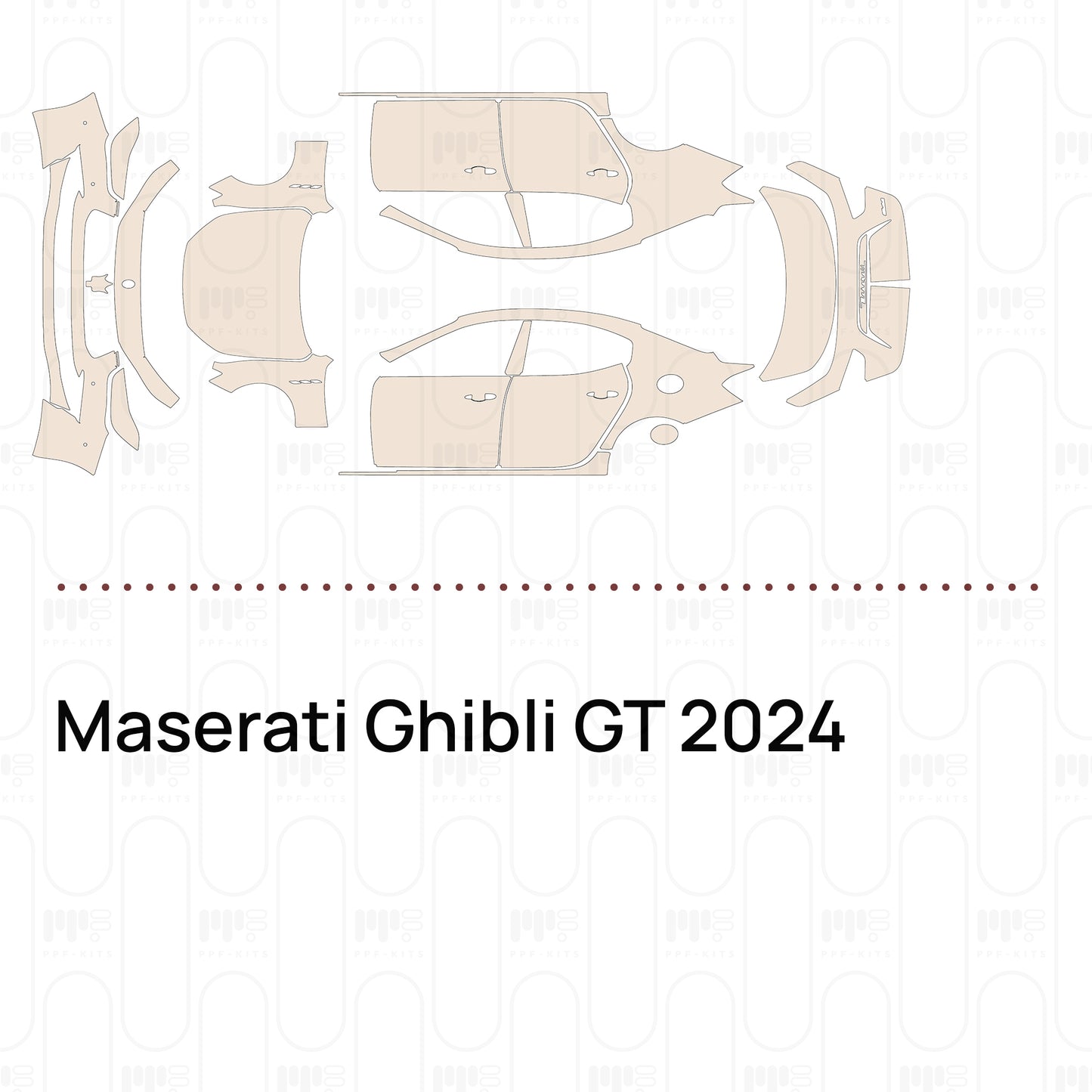 Pre-Cut PPF Maserati Ghibli GT 2024