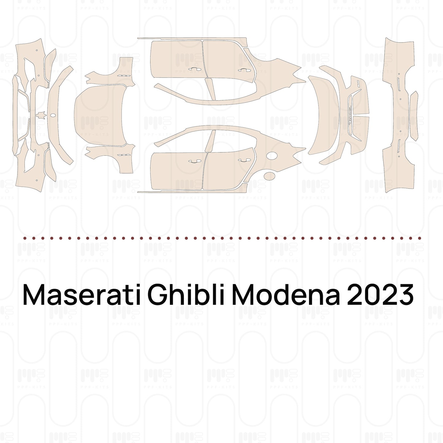 Pre-Cut PPF Maserati Ghibli Modena 2023