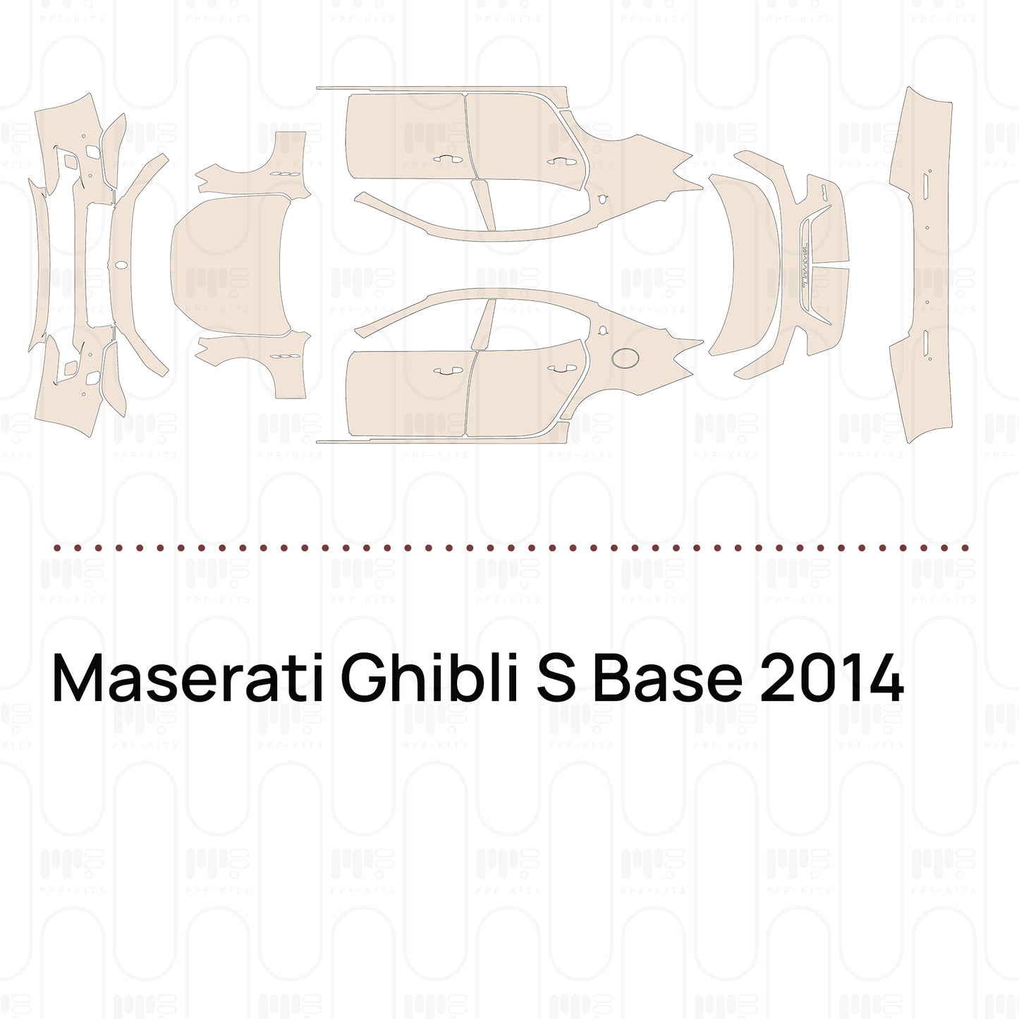 Pre-Cut PPF Maserati Ghibli S Base 2014