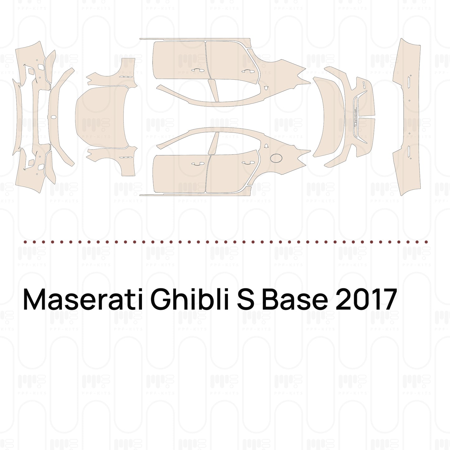 Pre-Cut PPF Maserati Ghibli S Base 2017