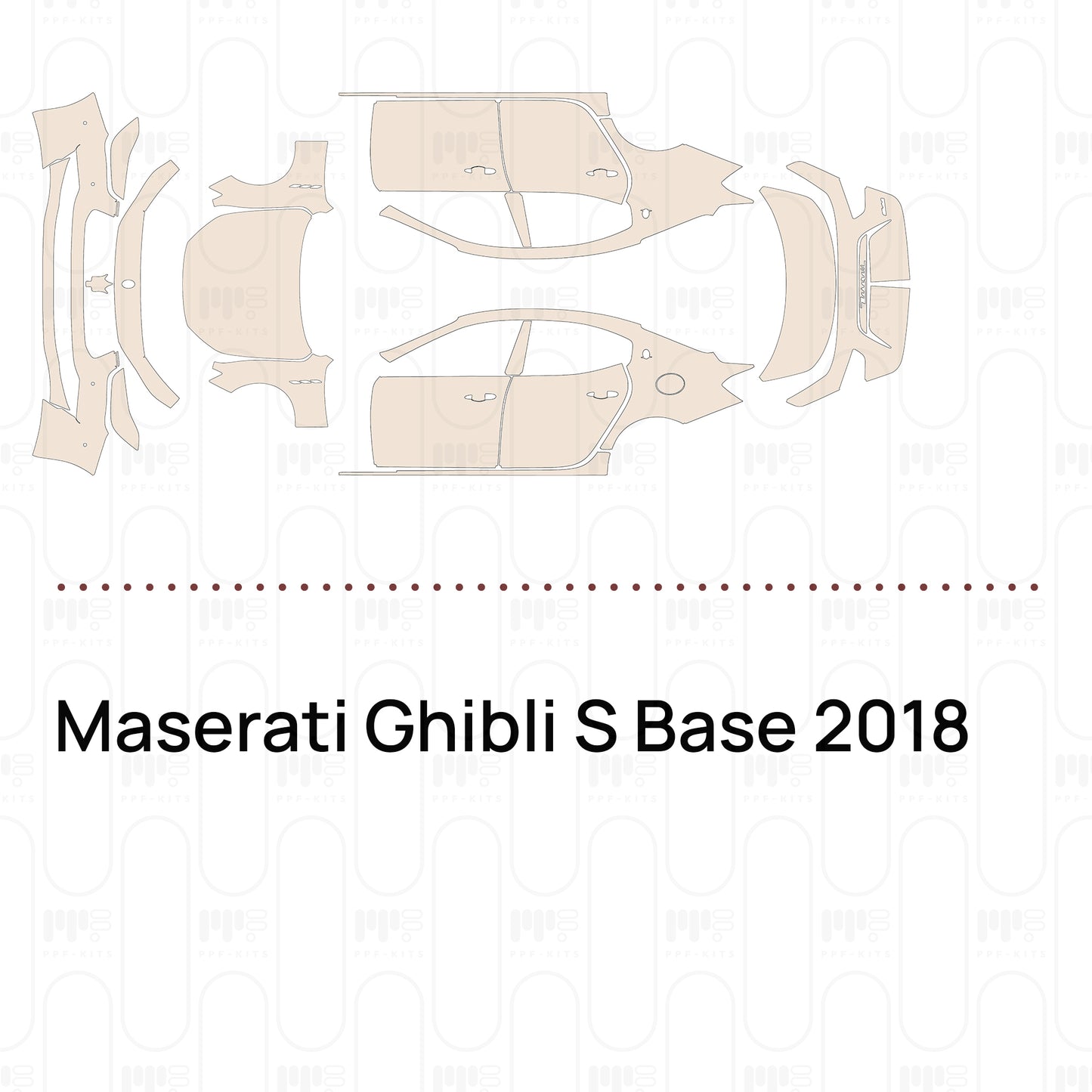 Pre-Cut PPF Maserati Ghibli S Base 2018