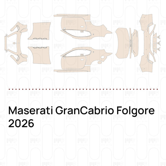 Pre-Cut PPF Maserati GranCabrio Folgore 2026