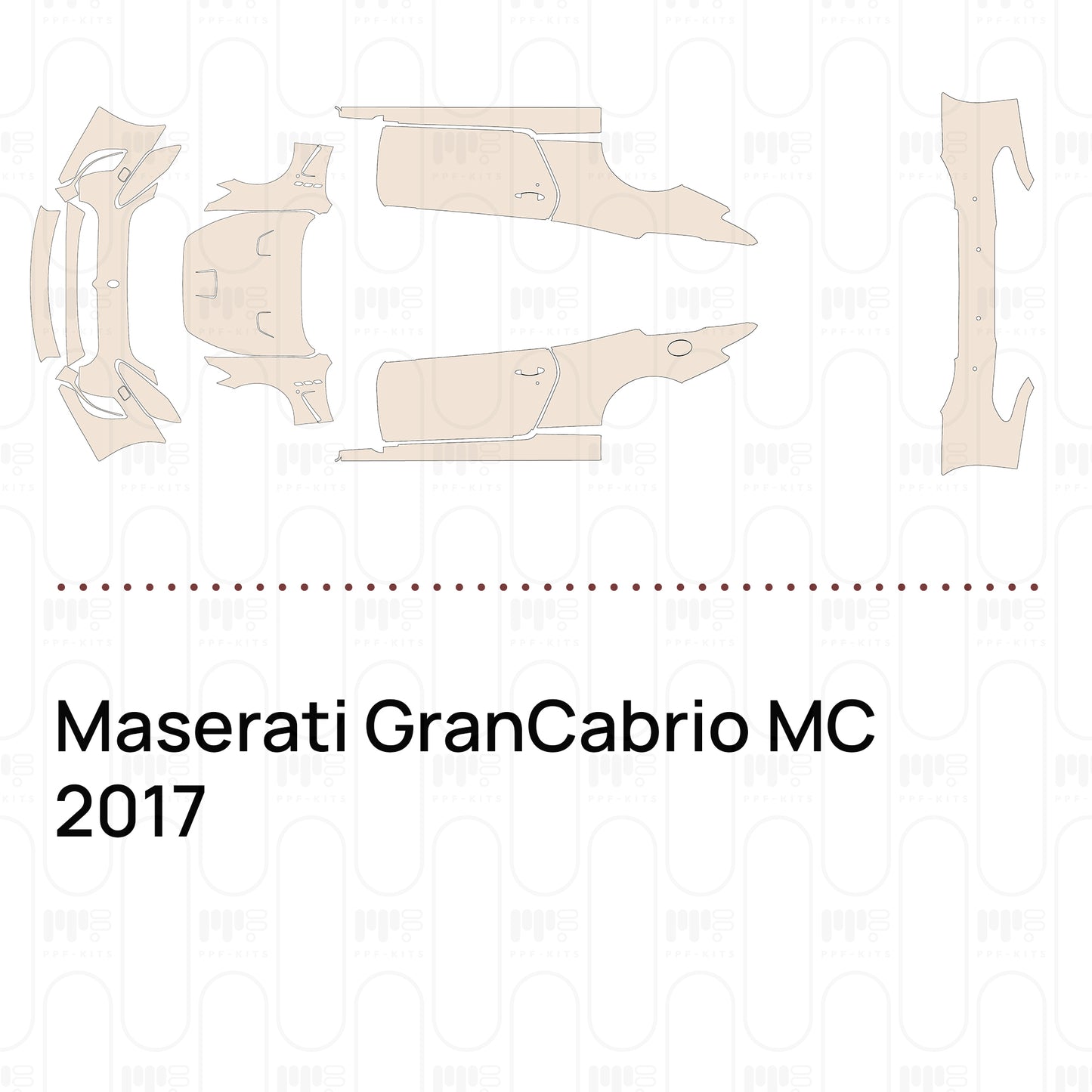 Pre-Cut PPF Maserati GranCabrio MC 2017