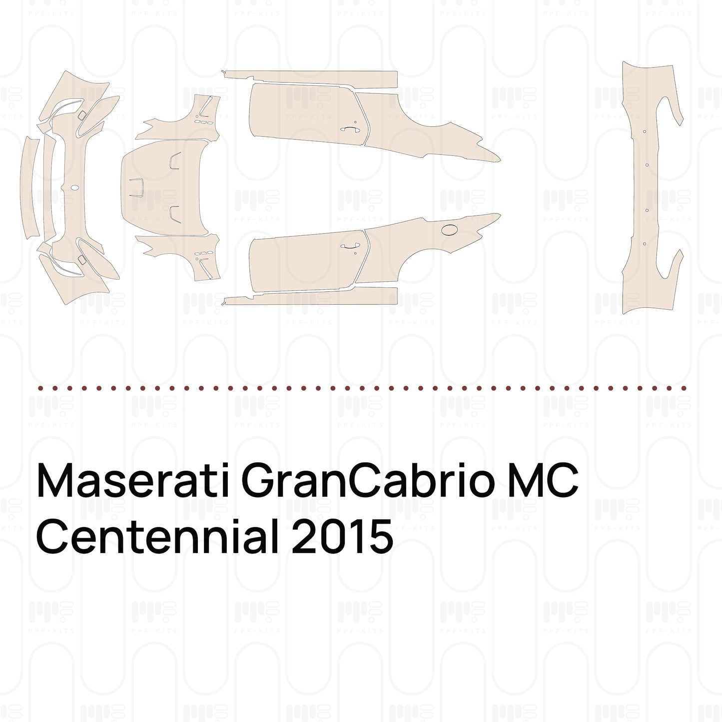 Pre-Cut PPF Maserati GranCabrio MC Centennial 2015