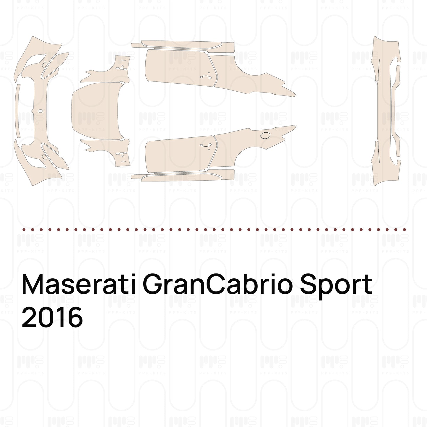 Pre-Cut PPF Maserati GranCabrio Sport 2016