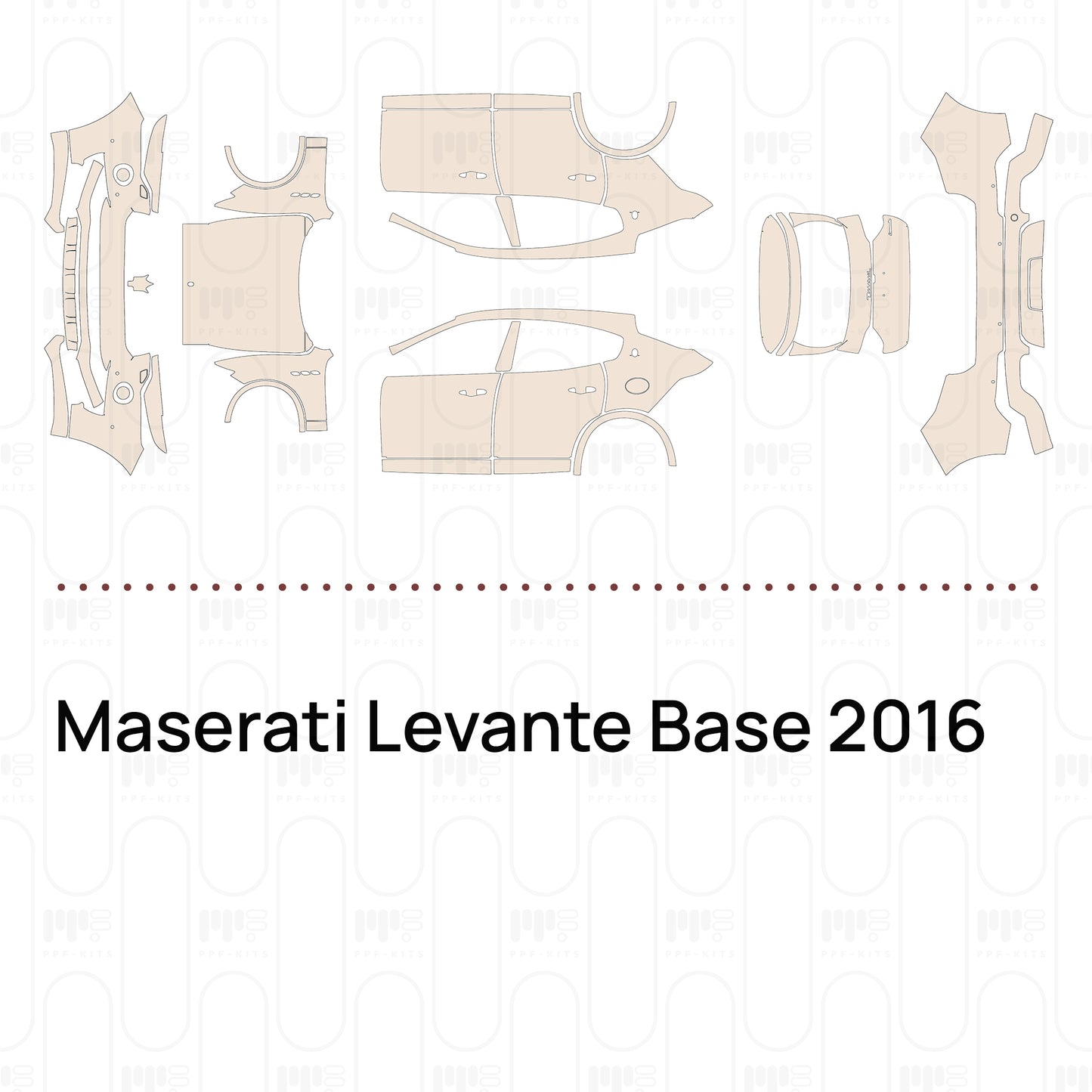 Pre-Cut PPF Maserati Levante Base 2016