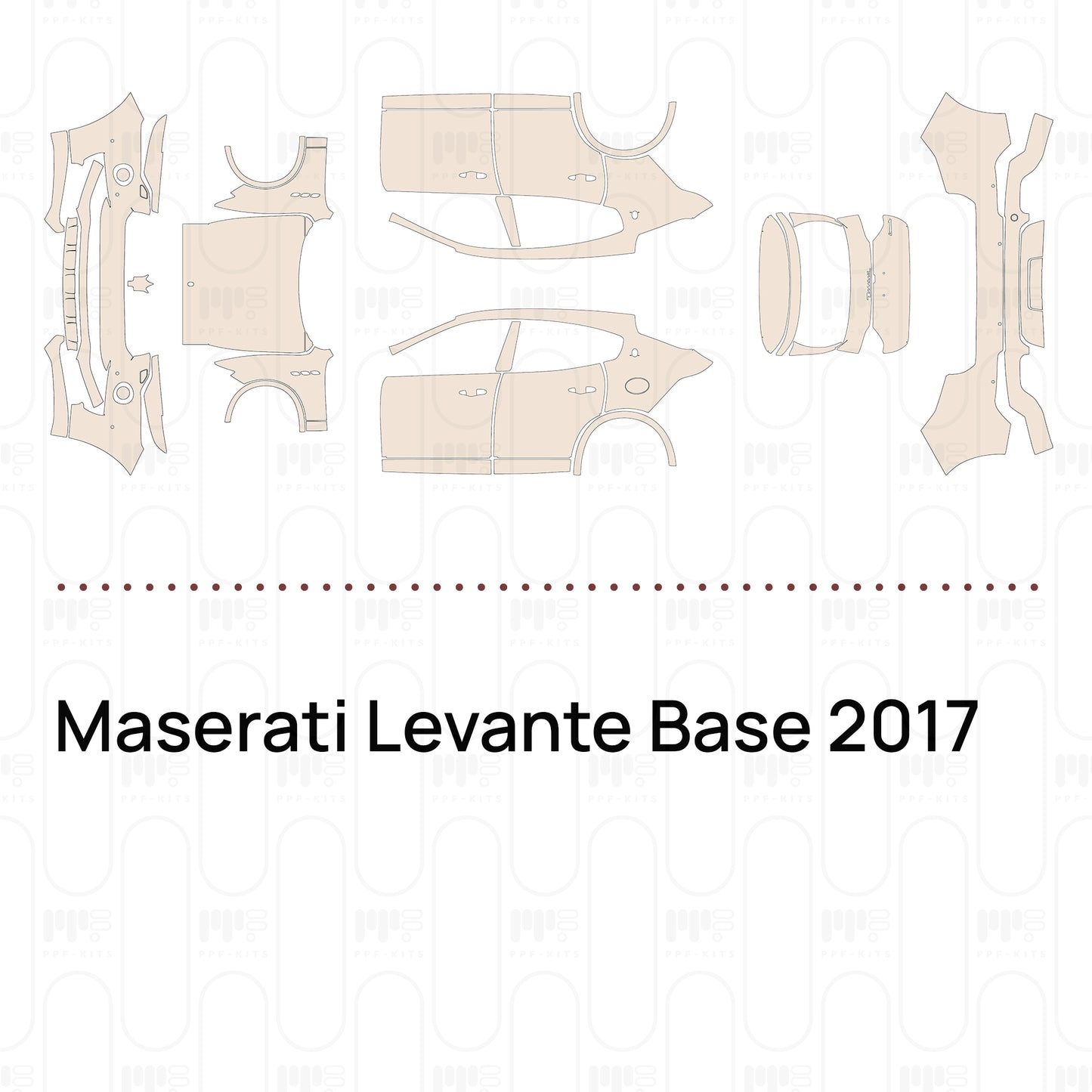 Pre-Cut PPF Maserati Levante Base 2017