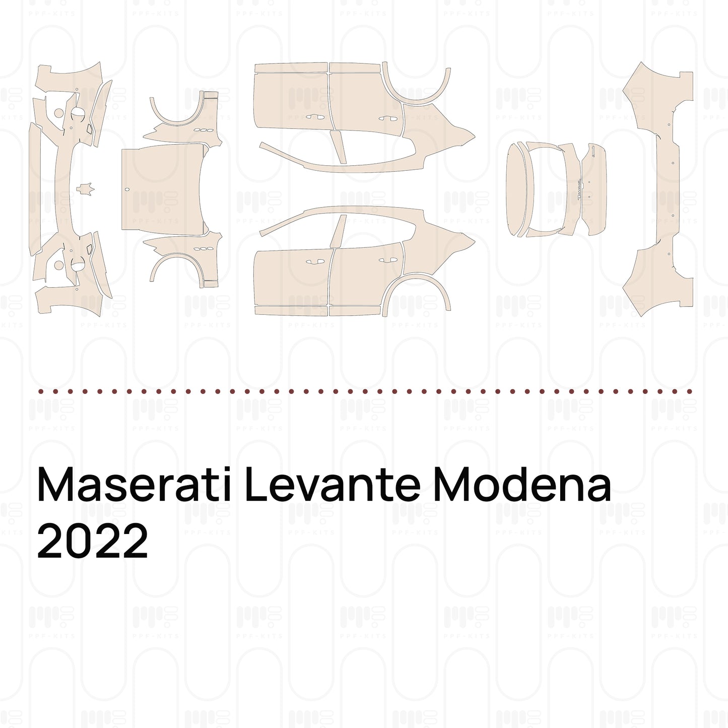 Pre-Cut PPF Maserati Levante Modena 2022