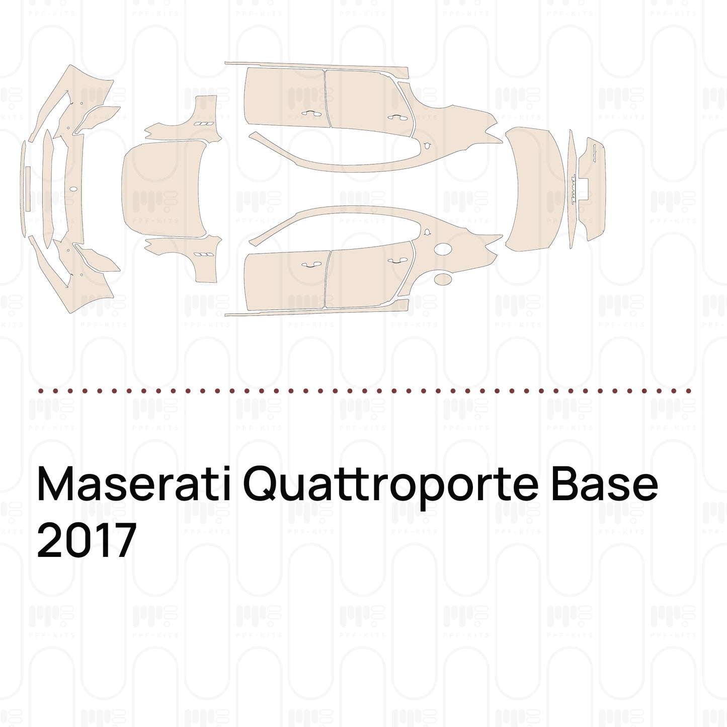 Pre-Cut PPF Maserati Quattroporte Base 2017