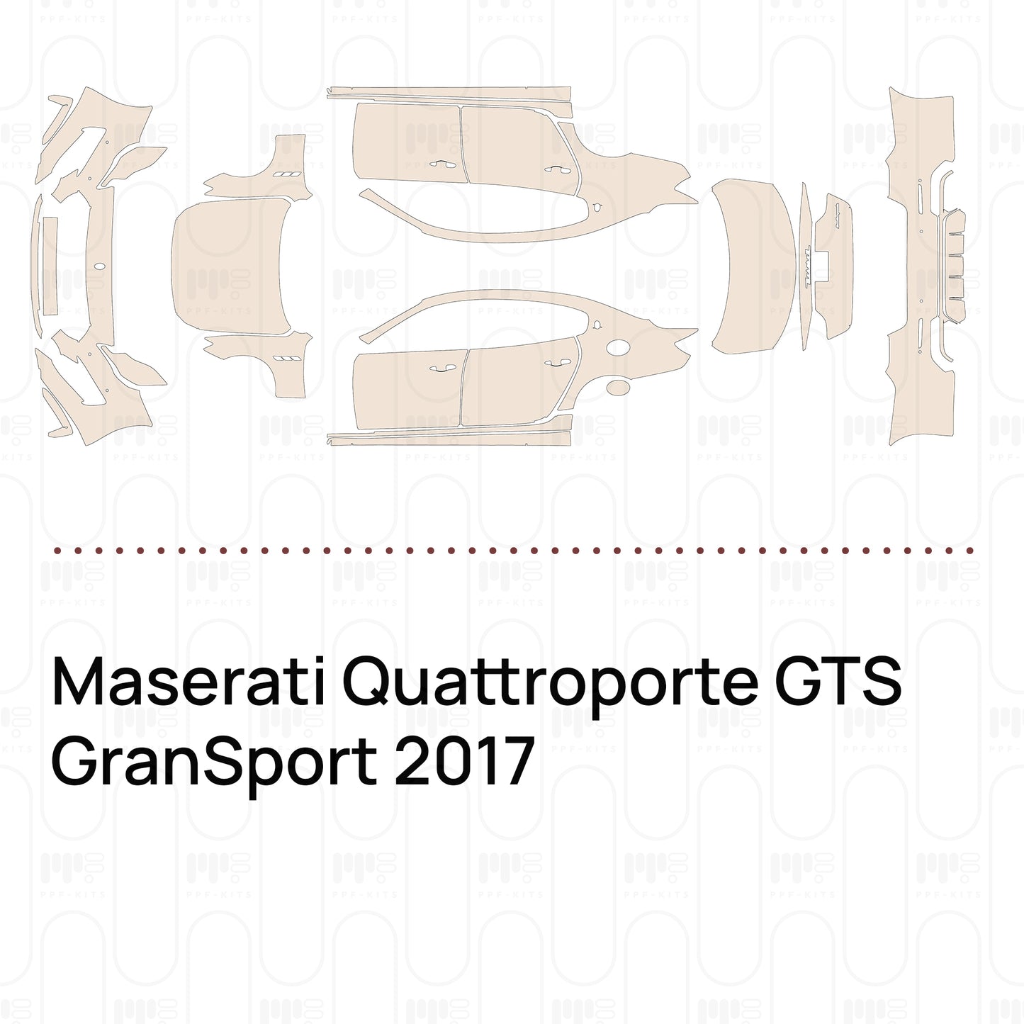 Pre-Cut PPF Maserati Quattroporte GTS GranSport 2017