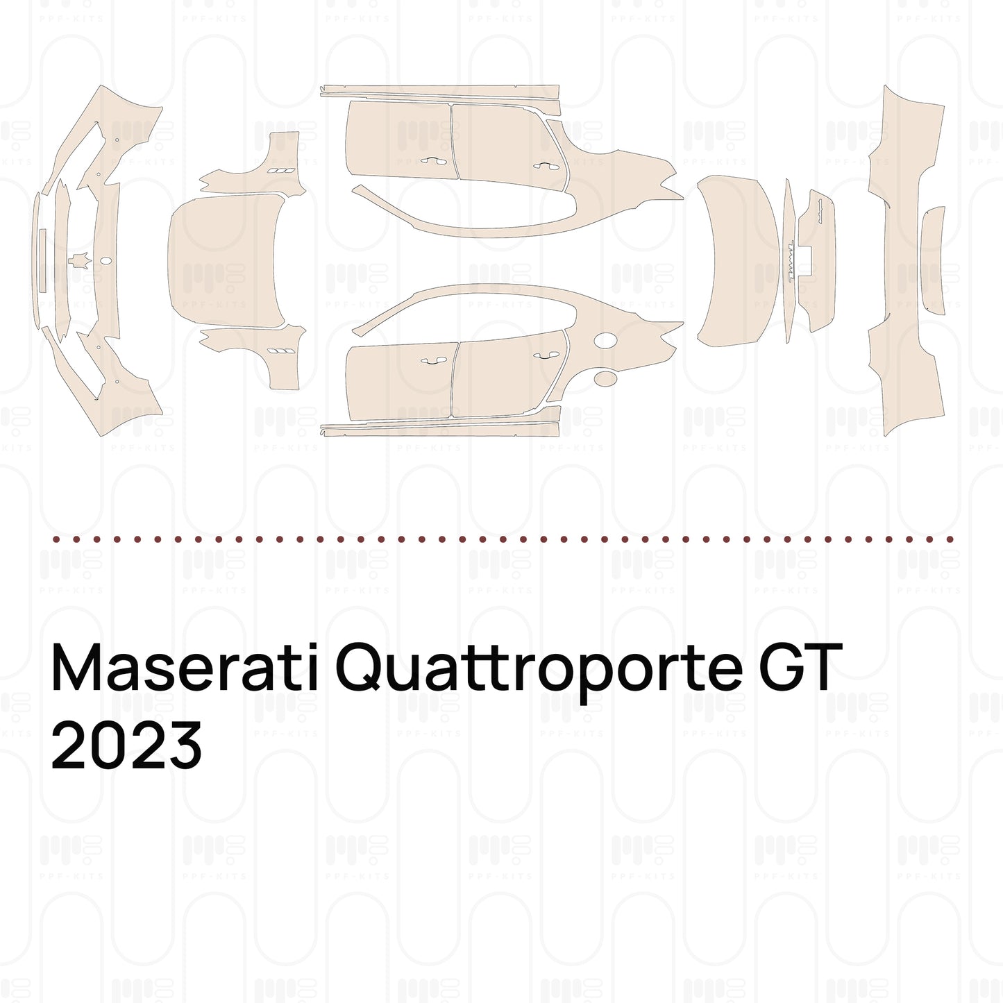 Pre-Cut PPF Maserati Quattroporte GT 2023
