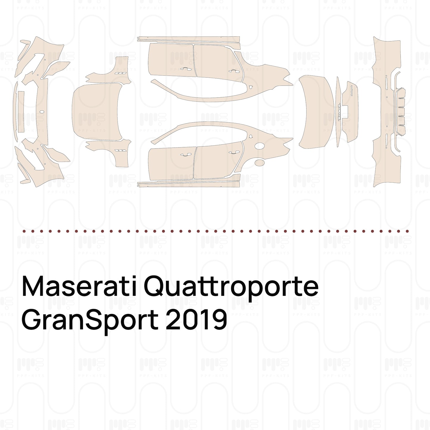Pre-Cut PPF Maserati Quattroporte GranSport 2019