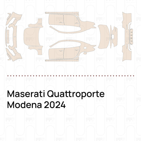 Pre-Cut PPF Maserati Quattroporte Modena 2024