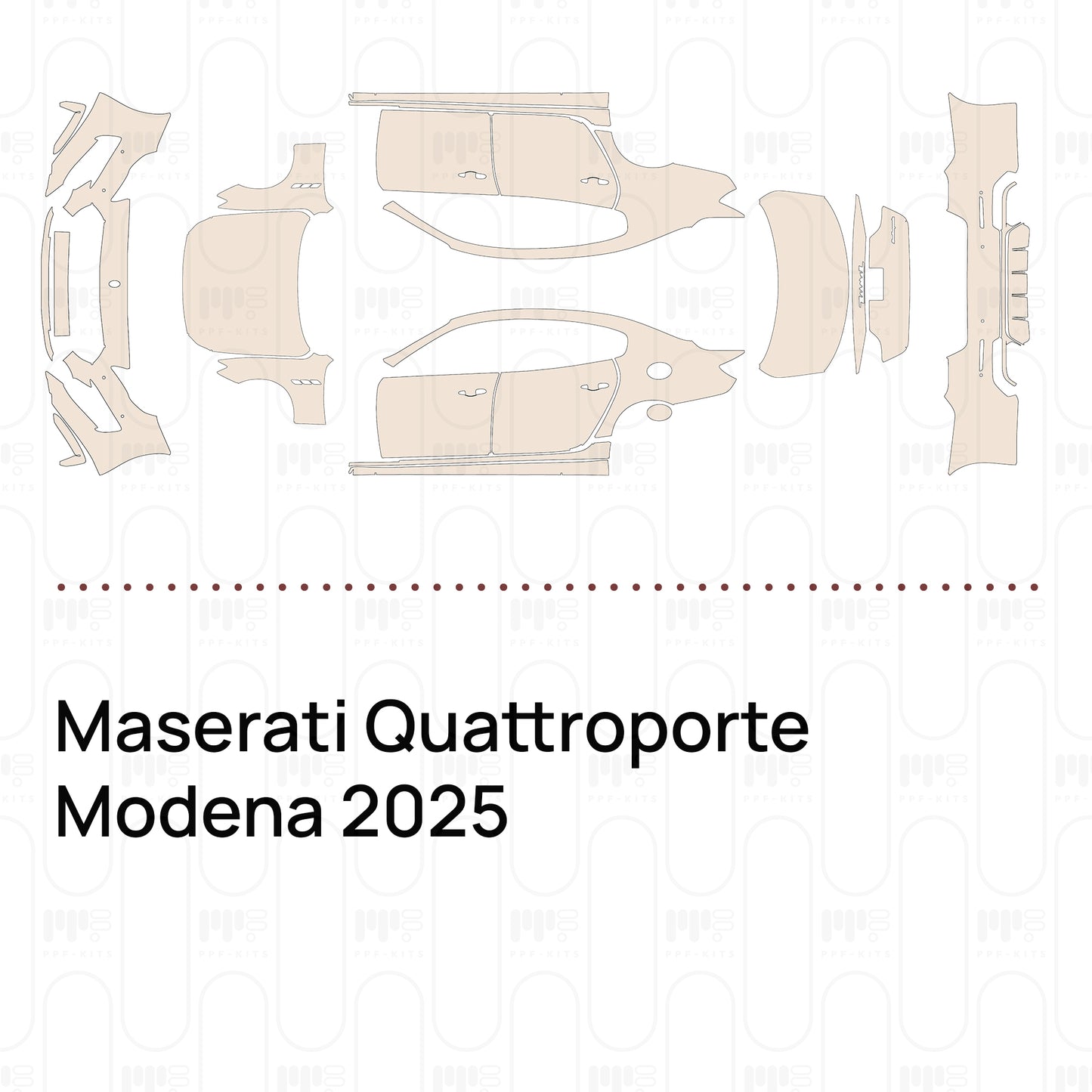 Pre-Cut PPF Maserati Quattroporte Modena 2025