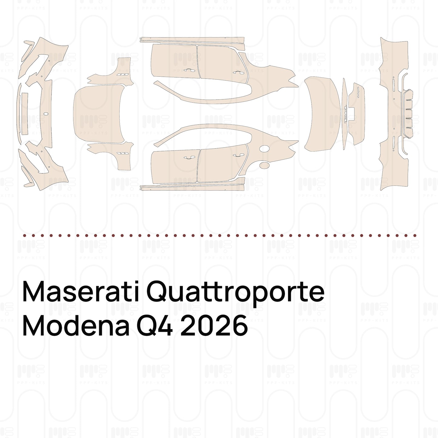 Pre-Cut PPF Maserati Quattroporte Modena Q4 2026