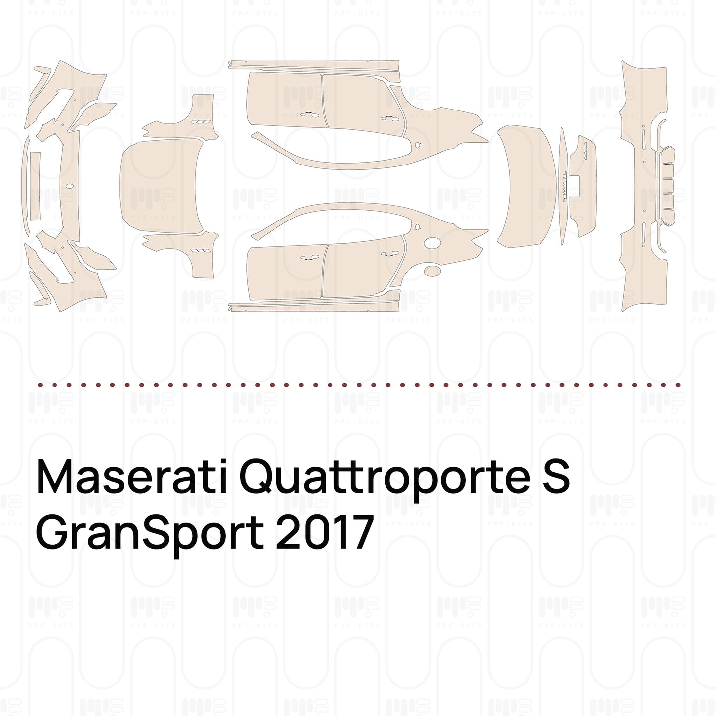 Pre-Cut PPF Maserati Quattroporte S GranSport 2017