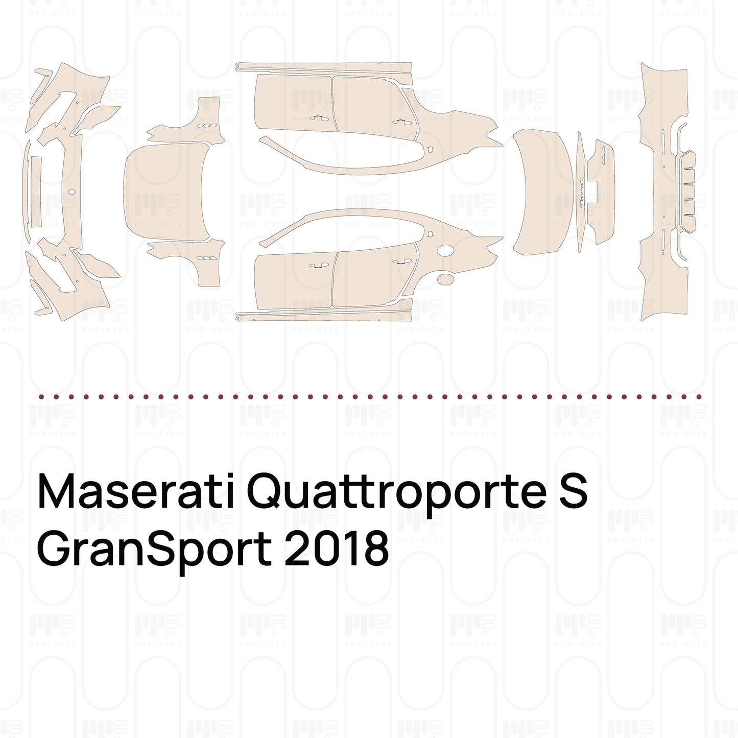 Pre-Cut PPF Maserati Quattroporte S GranSport 2018