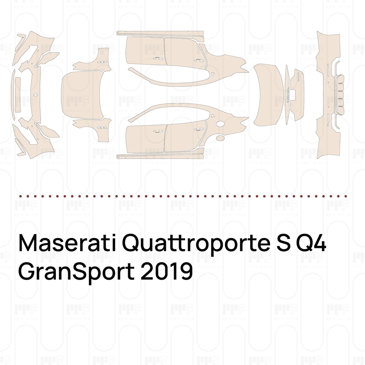 Pre-Cut PPF Maserati Quattroporte S Q4 GranSport 2019