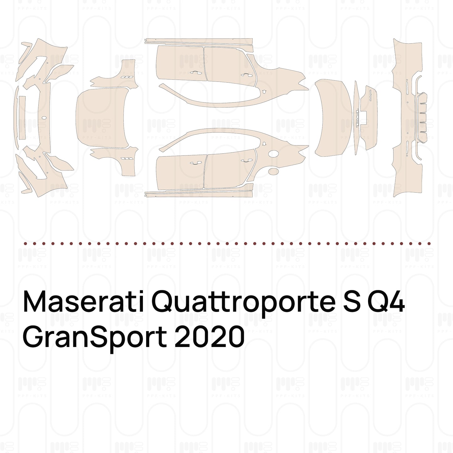 Pre-Cut PPF Maserati Quattroporte S Q4 GranSport 2020