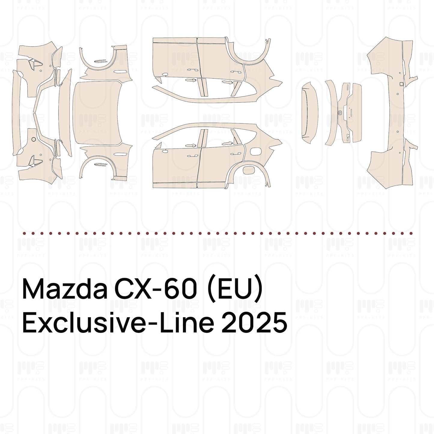 Pre-Cut PPF Mazda CX-60 (EU) Exclusive-Line 2025