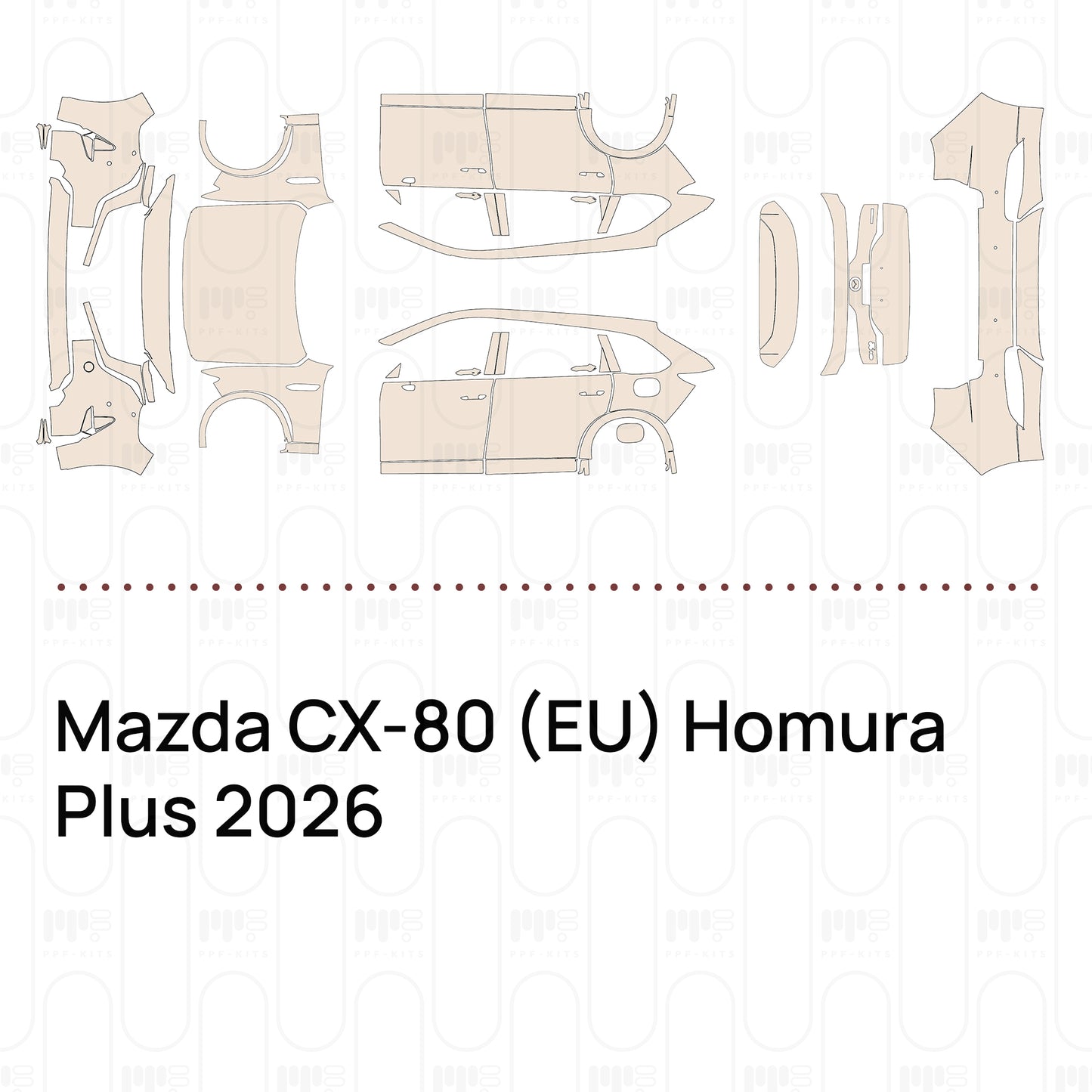 Pre-Cut PPF Mazda CX-80 (EU) Homura Plus 2026