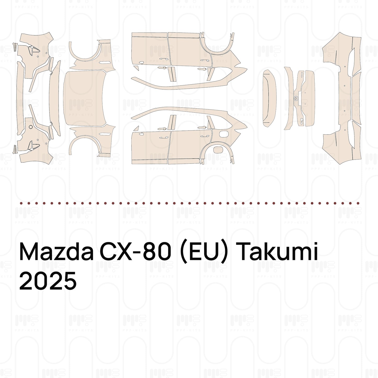 Pre-Cut PPF Mazda CX-80 (EU) Takumi 2025