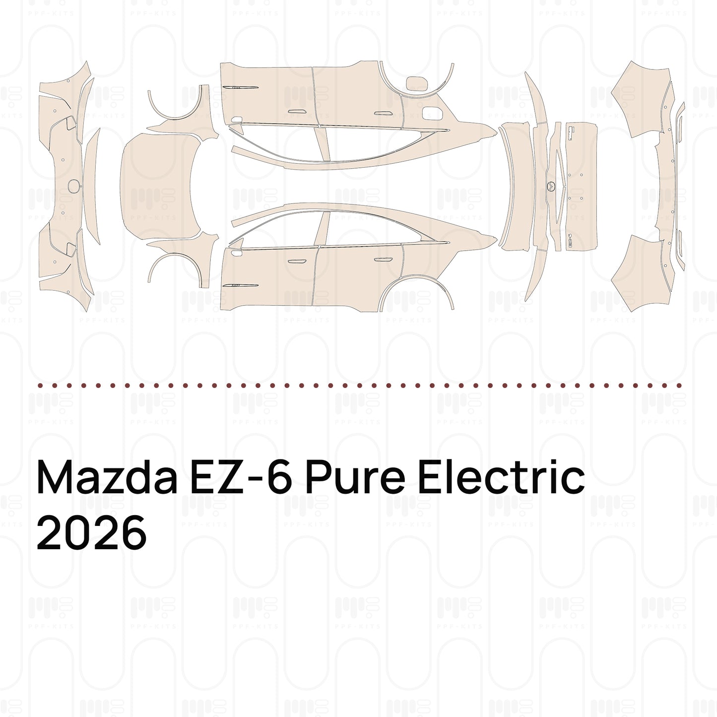 Pre-Cut PPF Mazda EZ-6 Pure Electric 2026
