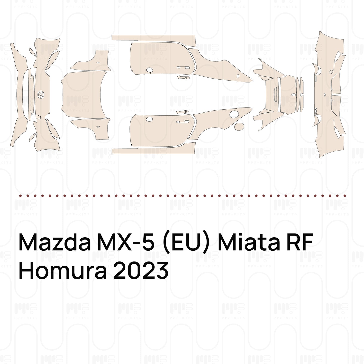 Pre-Cut PPF Mazda MX-5 (EU) Miata RF Homura 2023