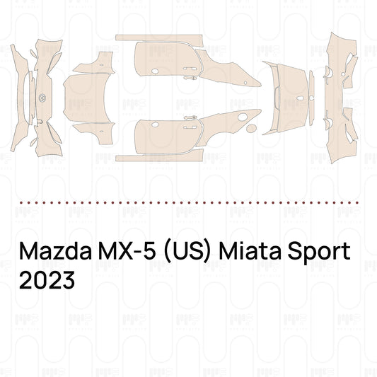 Pre-Cut PPF Mazda MX-5 (US) Miata Sport 2023