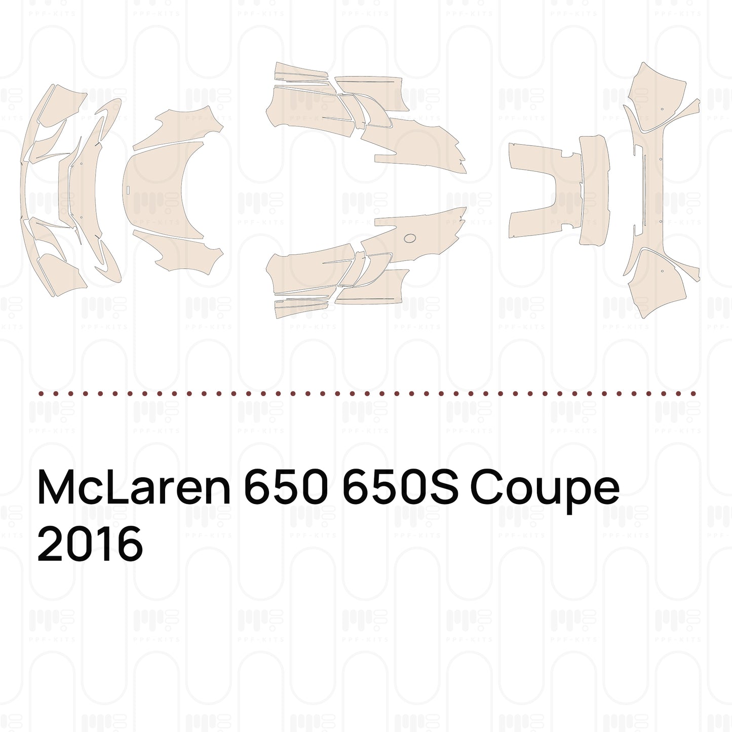 Pre-Cut PPF McLaren 650 650S Coupe 2016
