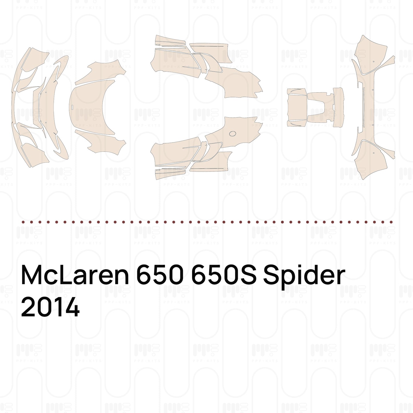 Pre-Cut PPF McLaren 650 650S Spider 2014