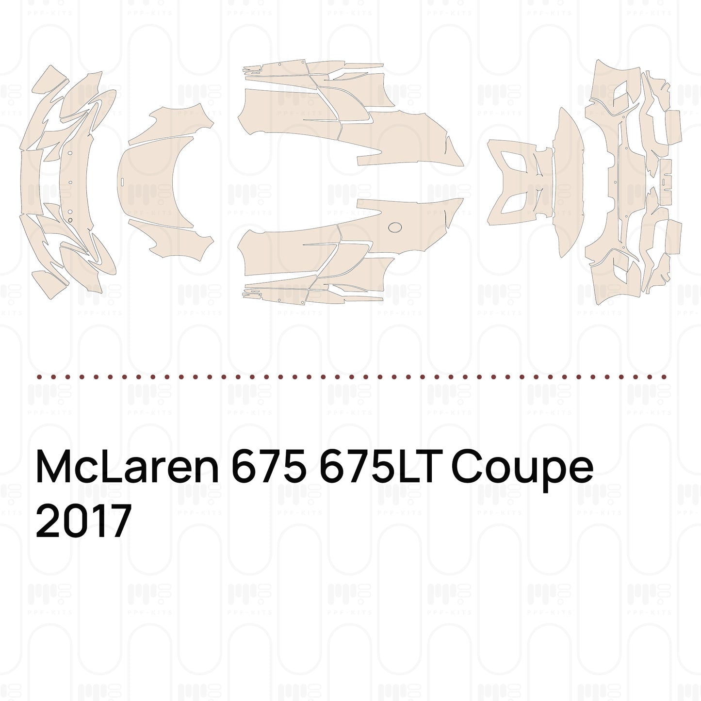 Pre-Cut PPF McLaren 675 675LT Coupe 2017
