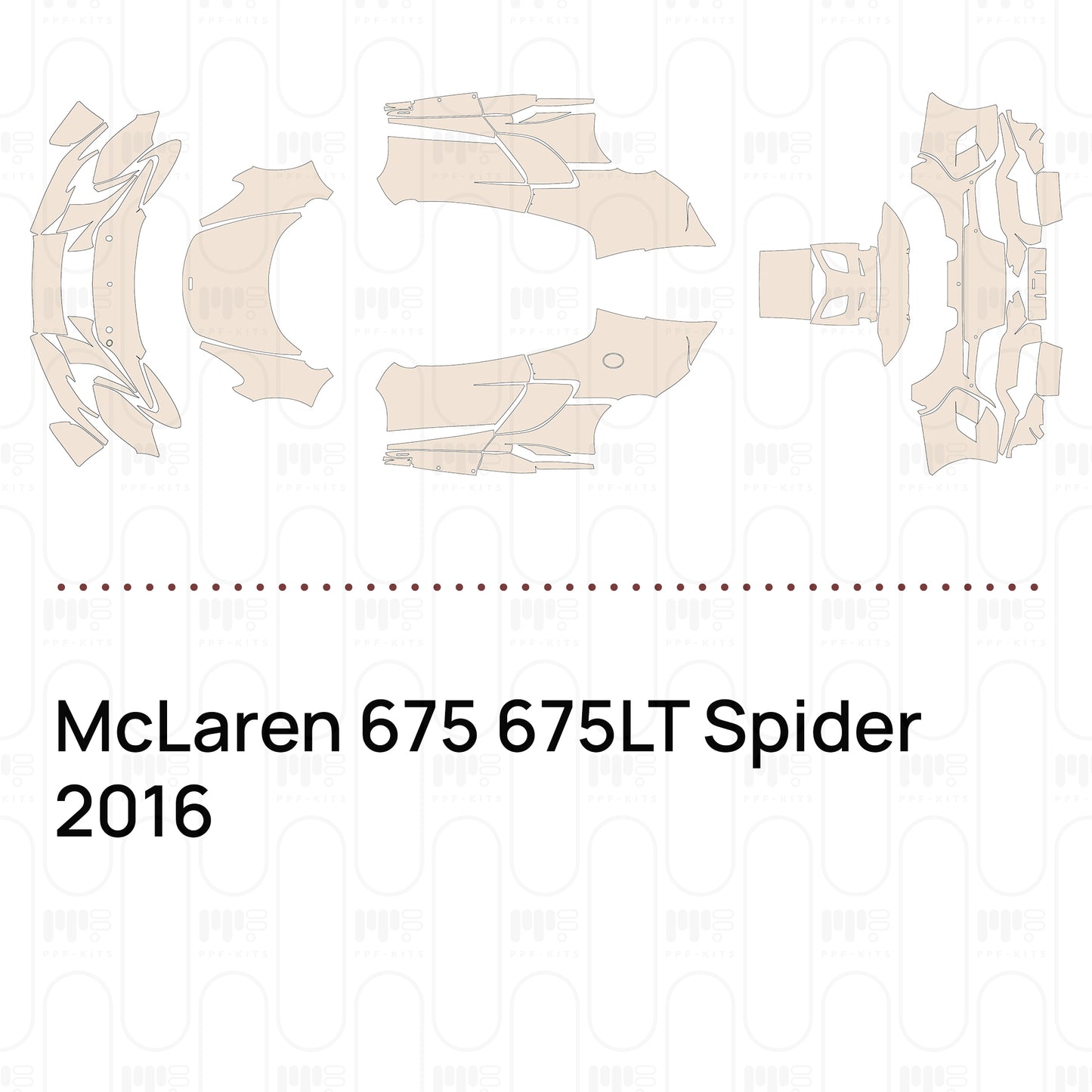 Pre-Cut PPF McLaren 675 675LT Spider 2016
