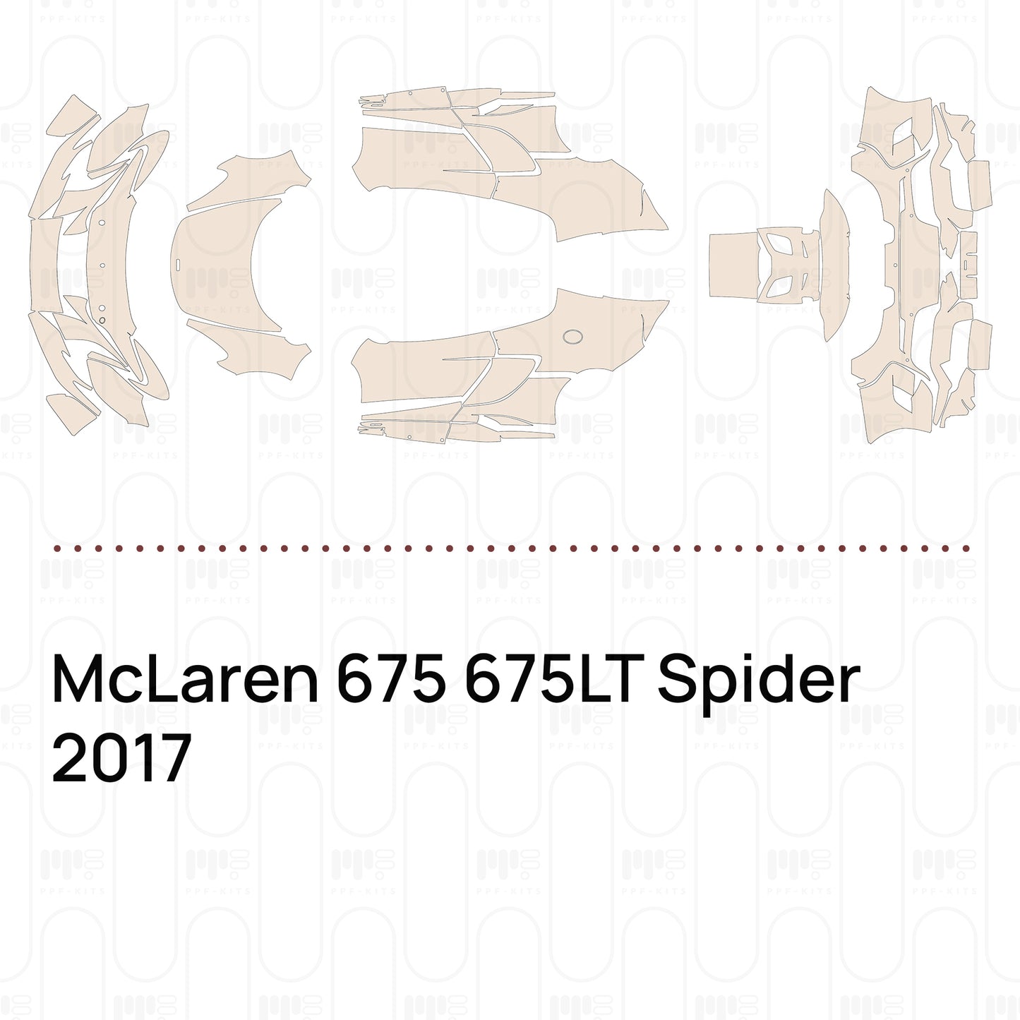 Pre-Cut PPF McLaren 675 675LT Spider 2017