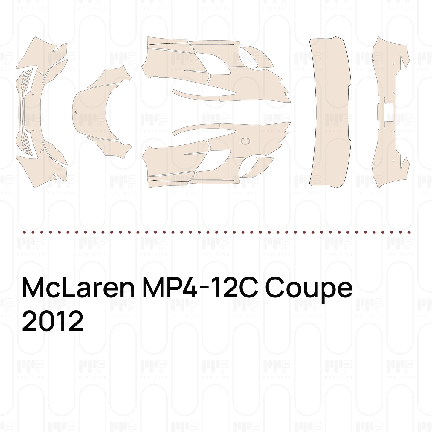 Pre-Cut PPF McLaren MP4-12C Coupe 2012
