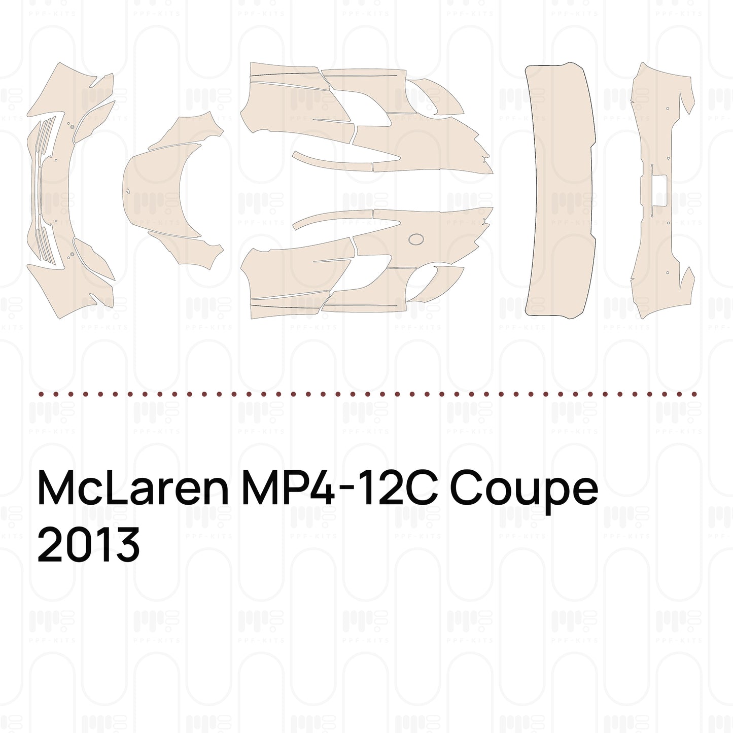 Pre-Cut PPF McLaren MP4-12C Coupe 2013