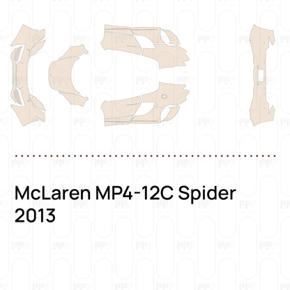 Pre-Cut PPF McLaren MP4-12C Spider 2013