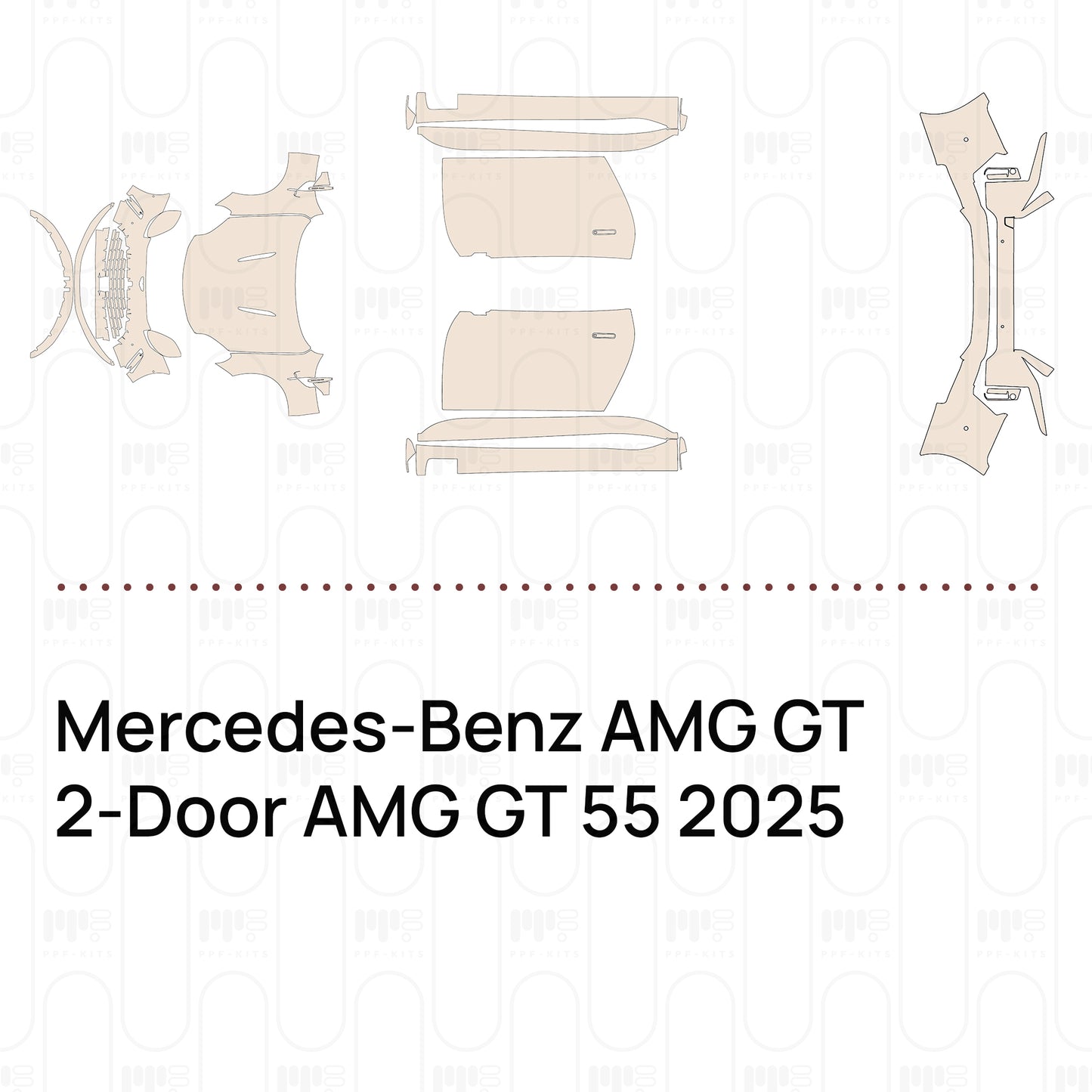 Pre-Cut PPF Mercedes-Benz AMG GT 2-Door AMG GT 55 2025