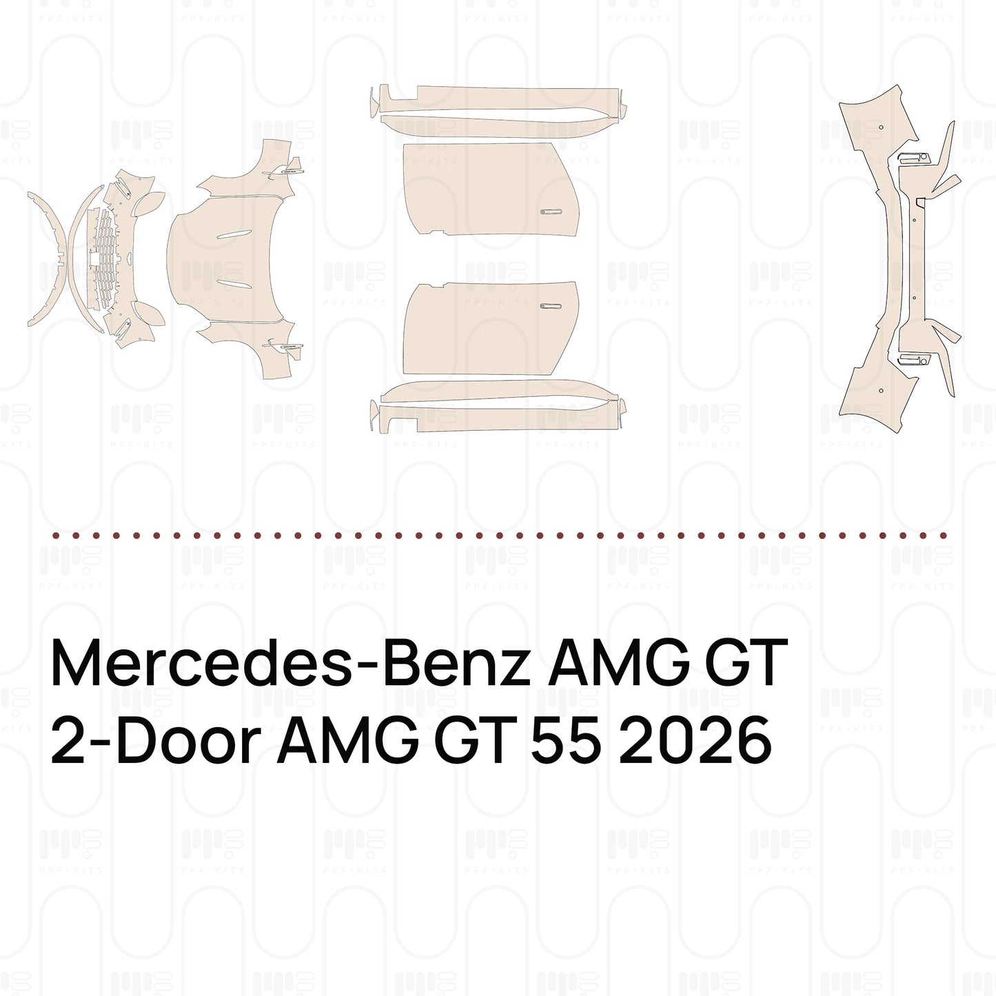 Pre-Cut PPF Mercedes-Benz AMG GT 2-Door AMG GT 55 2026