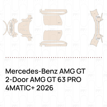 Pre-Cut PPF Mercedes-Benz AMG GT 2-Door AMG GT 63 PRO 4MATIC+ 2026