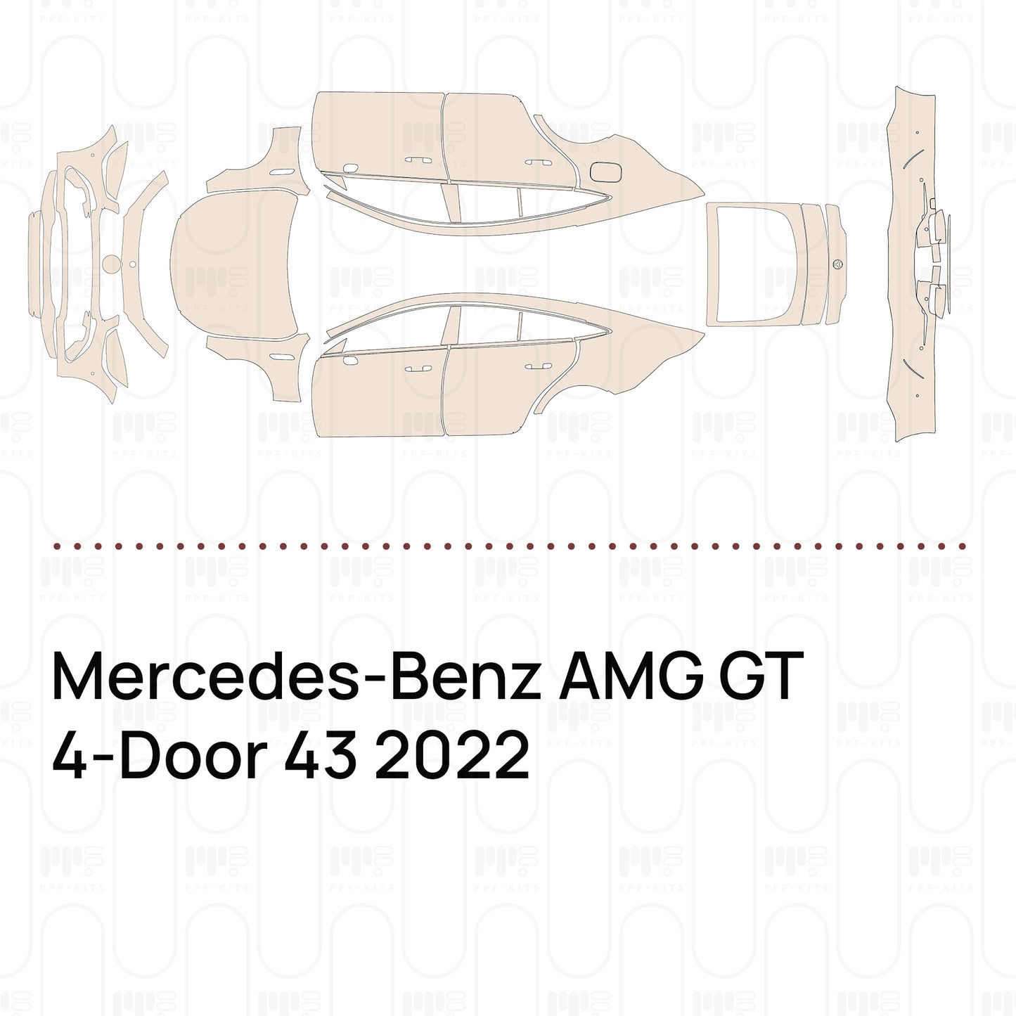 Pre-Cut PPF Mercedes-Benz AMG GT 4-Door 43 2022
